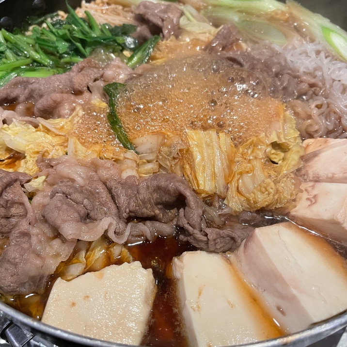 定番具材のすき焼きレシピ